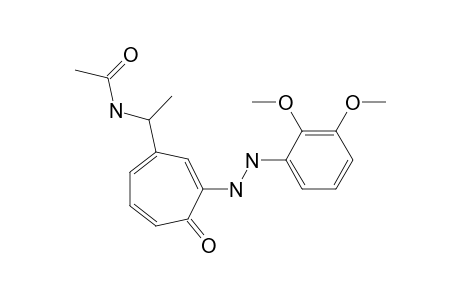 4-(1-Acetamidoethyl)-2-[2-(2,3-dimethoxyphenyl)hydrazino]tropone