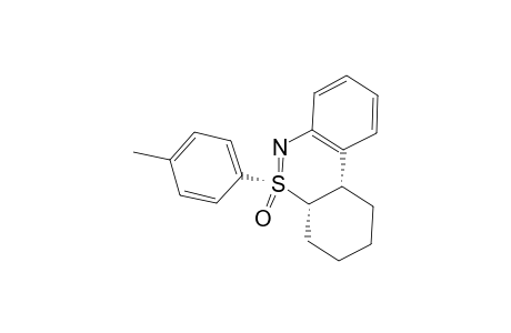 (+-)-(5S*,4aS*,10bS*)-1,2,3,4,4a,10b-Hexahydro-5-(4-methylphenyl)-5.lambda.(4)-dibenzo[c,e][1,2]thiazine 5-Oxide