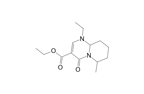 4H-Pyrido[1,2-a]pyrimidine-3-carboxylic acid, 1-ethyl-1,6,7,8,9,9a-hexahydro-6-methyl-4-oxo-, ethyl ester