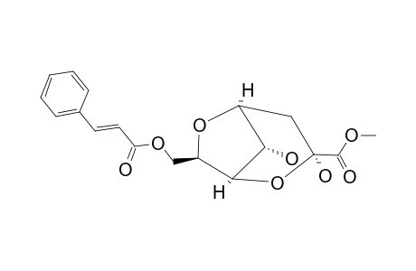 DECURRENSIDE_B;(E)-METHYL-7-{(CINNAMOYLOXY)-METHYL}-3,8-DIHYDROXY-2,6-DIOXABICYCLO-[3.2.1]-OCTANE-3-CARBOXYLATE