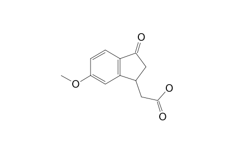 2-(3-keto-6-methoxy-indan-1-yl)acetic acid