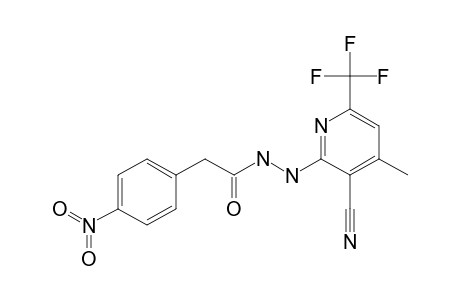 N'-[3-cyano-4-methyl-6-(trifluoromethyl)pyridin-2-yl]-2-(4-nitrophenyl)acetohydrazide