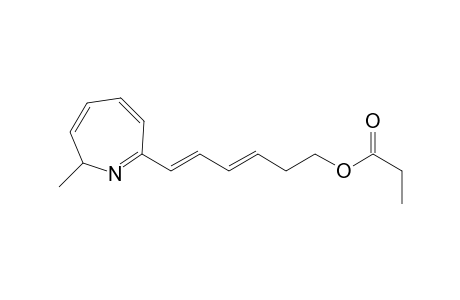 3,5-Hexadien-1-ol, 6-(2-methyl-2H-azepin-7-yl)-, propanoate (ester), (E,E)-(-)-