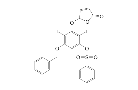 5-(5-Benzenesulfonyloxy-3-benzyloxy-2,6-diiodo-phenoxy)-2(5H)-furanone