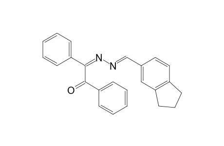 (2Z)-2-[(E)-2,3-dihydro-1H-inden-5-ylmethylidenehydrazinylidene]-1,2-diphenyl-ethanone