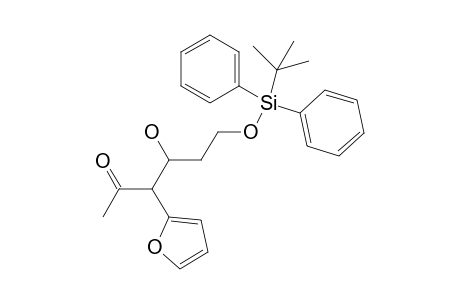 6-(Tert-butyldiphenylsiloxy)-3-(furan-2-yl)-4-hydroxyhexan-2-one