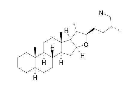 1H-Naphth[2',1':4,5]indeno[2,1-b]furan, furostan-26-amine deriv.