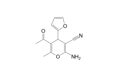 5-acetyl-2-amino-4-(2-furyl)-6-methyl-4H-pyran-3-carbonitrile