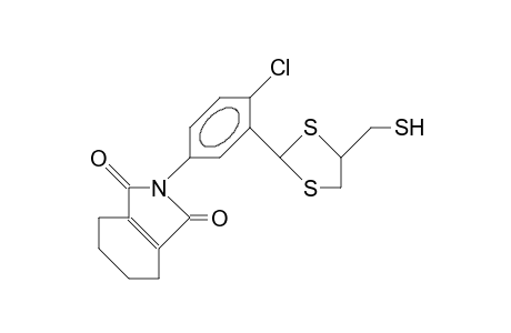 1H-Isoindole-1,3(2H)-dione, 2-[4-chloro-3-[4-(mercaptomethyl)-1,3-dithiolan-2-yl]phenyl]-4,5,6,7-tetrahydro-