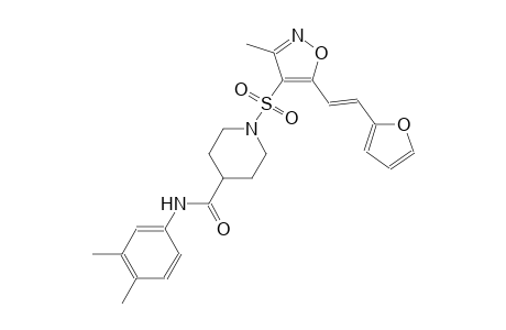 4-piperidinecarboxamide, N-(3,4-dimethylphenyl)-1-[[5-[(E)-2-(2-furanyl)ethenyl]-3-methyl-4-isoxazolyl]sulfonyl]-