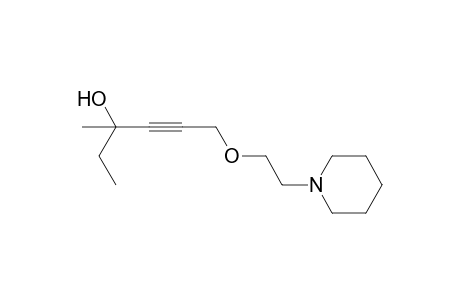 3-Methyl-6-(2-piperidinoethoxy)-4-hexyn-3-ol