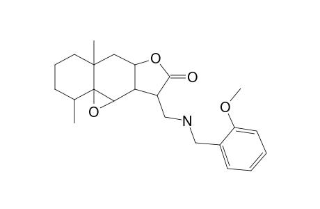 2H-Benzo[f]oxireno[2,3-E]benzofuran-8(9H)-one, octahydro-9-[[[(2-methoxyphenyl)methyl]amino]methyl]-2,5a-dimethyl-