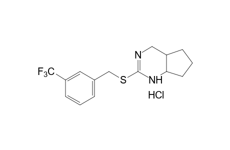 4,4a,5,6,7,7a-hexahydro-2-{[m-(trifluoromethyl)benzyl]thio}-1H-cyclopentapyrimidine, monohydrochloride