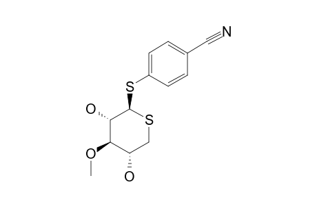 4-CYANOPHENYL-3-O-METHYL-1,5-DITHIO-BETA-D-XYLOPYRANOSIDE