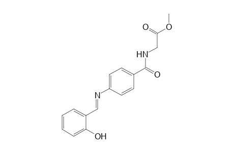p-(salicylideneamino)hippuric acid, methyl ester