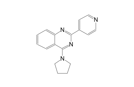 2-(4-pyridinyl)-4-(1-pyrrolidinyl)quinazoline