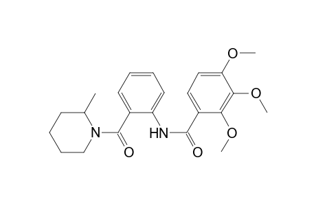 benzamide, 2,3,4-trimethoxy-N-[2-[(2-methyl-1-piperidinyl)carbonyl]phenyl]-