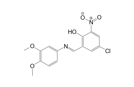 4-(2-Hydroxy-3-nitro-5-chlorobenzylideneamino)veratrole