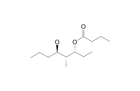 (1sr,2sr,3sr)-1-Ethyl-3-hydroxy-2-methylhexyl butanoate