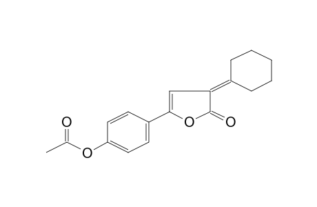 2H-Furan-2-one, 5-(4-acetoxyphenyl)-3-cyclohexylidene-