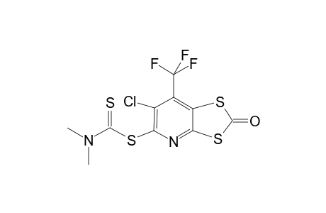6-CHLORO-2-OXO-7-TRIFLUOROMETHYL-1,3-DITHIOLO-[4.5-B]-5-PYRIDYL-N,N-DIMETHYLDITHIOCARBAMATE