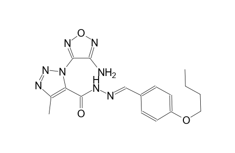 1-(4-amino-1,2,5-oxadiazol-3-yl)-N'-[(E)-(4-butoxyphenyl)methylidene]-4-methyl-1H-1,2,3-triazole-5-carbohydrazide