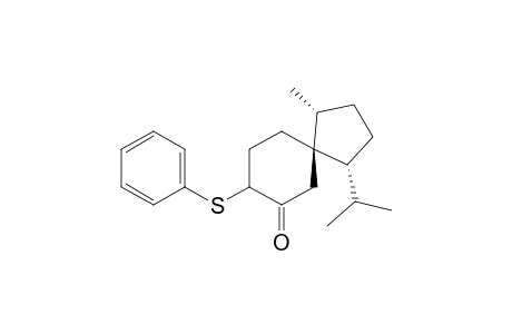 Spiro[4.5]decan-7-one, 1-methyl-4-(1-methylethyl)-8-(phenylthio)-, (1.alpha.,4.alpha.,5.alpha.)-(.+-.)-