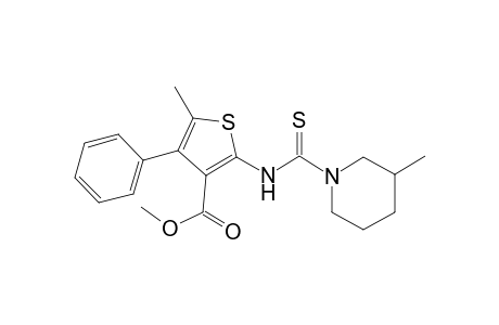 Methyl 5-methyl-2-{[(3-methyl-1-piperidinyl)carbothioyl]amino}-4-phenyl-3-thiophenecarboxylate