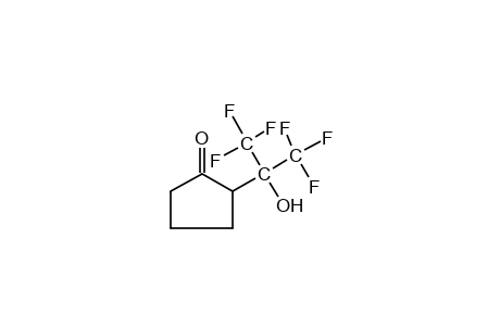 2-[1-hydroxy-2,2,2-trifluoro-1-(trifluoromethyl)ethyl]cyclopentanone