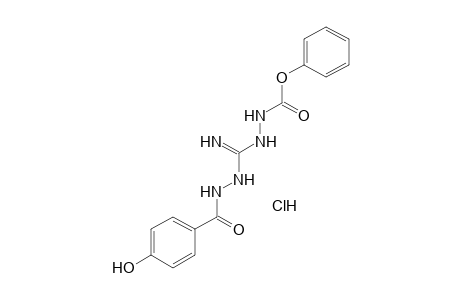 1-(carboxyamino)-3-(p-hdyroxybenzamido)guanidine, phenyl ester, monohydrochloride