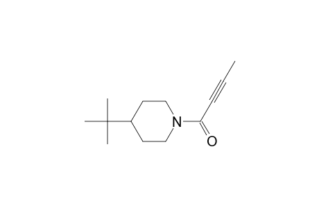 4-(1,1-Dimethylethyl)-1-(1-oxo-2-butynyl)piperidine