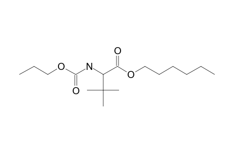 Tert-leucine, N-propoxycarbonyl-, hexyl ester