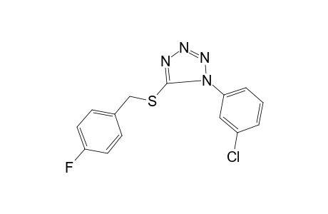 1-(3-Chloro-phenyl)-5-(4-fluoro-benzylsulfanyl)-1H-tetrazole