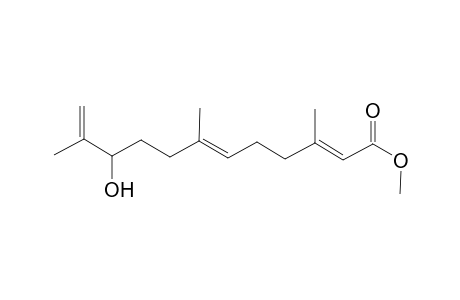 METHYL-(+)-(2E,6E,10-XI)-10-HYDROXY-3,7,11-TRIMETHYL-DODECA-2,6,11-TRIENOATE