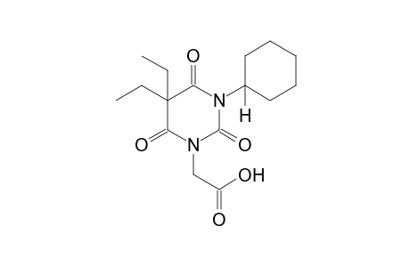 3-cyclohexyl-5,5-diethyltetrahydro-2,4,6-trioxo-1(2H)-pyrimidine acetic acid