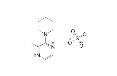 2-methyl-3-piperidinopyrazine, sulfate(1:1) (salt)