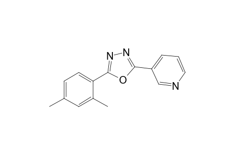 2-(3-PYRIDYL)-5-(2,4-DIMETHYLPHENYL)-1,3,4-OXADIAZOLE