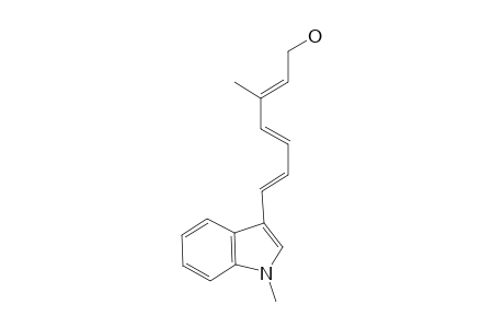 (2E,4E,6E)-3-Methyl-7-(1-methyl-1H-indol-3-yl)hepta-2,4,6-trien-1-ol