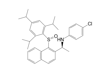 (R*s,S*)-N-(p-Chlorophenyl-)1-[1-(2,4,6-triisopropylphenylsulfinyl)-2-naphthyl]ethylamine