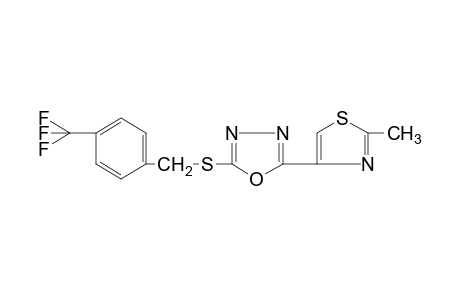2-(2-methyl-4-thiazolyl)-5-{[p-(trifluoromethyl)benzyl]thio}-1,3,4-oxadiazole