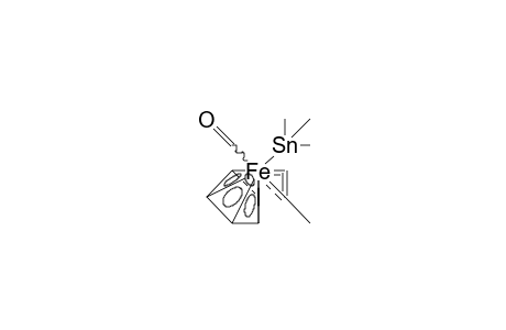 Trimethylstannyl-carbonyl-(.pi.)propenyl-(.eta./5/)cyclopentadienyl-iron