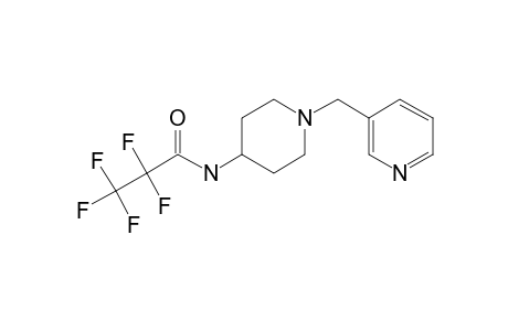 1-(3-Pyridinylmethyl)-4-piperidinamine, N-pentafluoropropionyl-