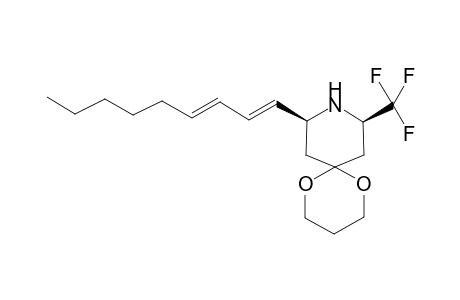 (+-)-(8S*,10R*)-10-((E,E)-Nona-1,3-dienyl)-8-(trifluoromethyl)-1,5-dioxa-9-azaspiro[5.5]undecane