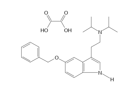 5-(BENZYLOXY)-3-[2-(DIISOPROPYLAMINO)ETHYL]INDOLE, OXALATE