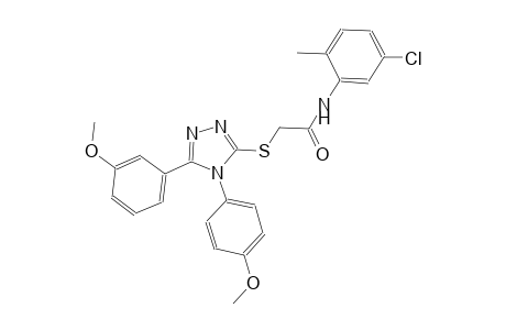 N-(5-chloro-2-methylphenyl)-2-{[5-(3-methoxyphenyl)-4-(4-methoxyphenyl)-4H-1,2,4-triazol-3-yl]sulfanyl}acetamide