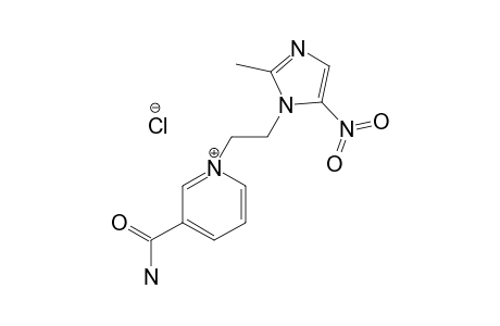 1-[2-(2-METHYL-5-NITRO-IMIDAZOL-1-YL)-ETHYL]-3-CARBAMOYL-PYRIDINIUM-CHLORIDE