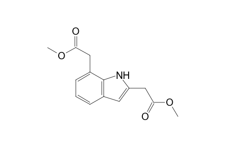 2-[2-(2-keto-2-methoxy-ethyl)-1H-indol-7-yl]acetic acid methyl ester