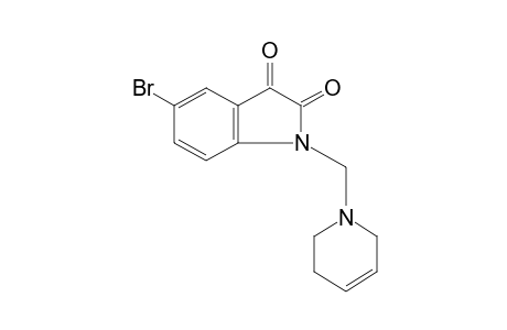 5-bromo-1-[(1,2,3,6-tetrahydro-1-pyridyl)methyl]indole-2,3-dione