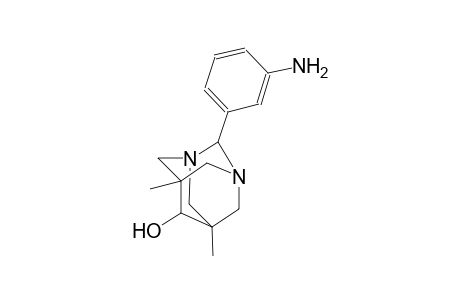 1,3-diazatricyclo[3.3.1.1~3,7~]decan-6-ol, 2-(3-aminophenyl)-5,7-dimethyl-