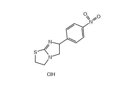 6-(p-nitrophenyl)-2,3,5,6-tetrahydroimidazo[2,1-b]thiazole, hydrochloride